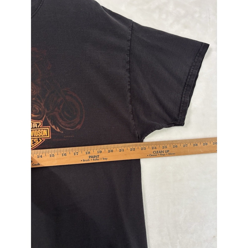 Harely Davidson Golden Isles Brunswick GA 2016 Graphic Tee XL Biker Black 0700 - Picture 7 of 8